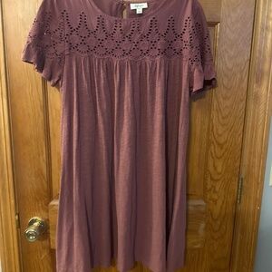 Cotton shift dress